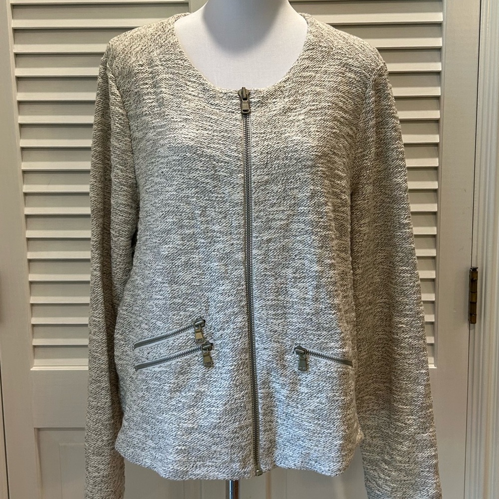 Soft Heathered Zip Jacket (NWT)
